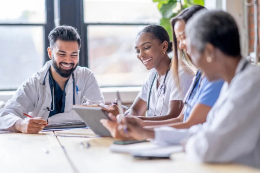 Hospital leadership meeting